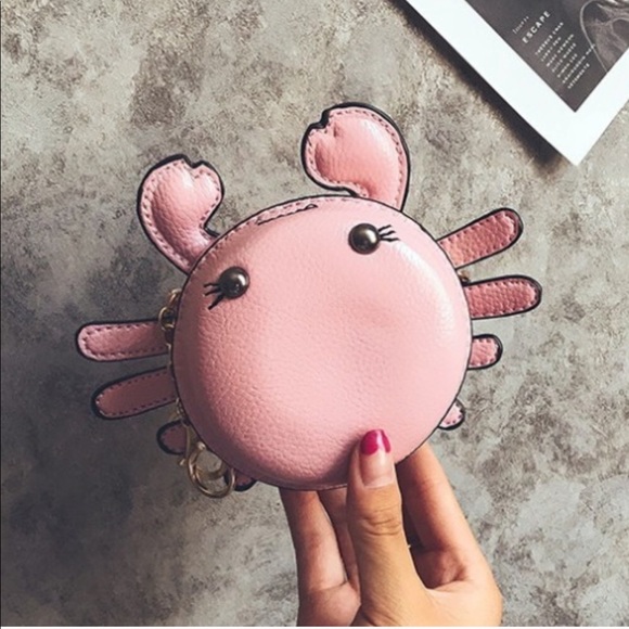 NEW Cute crab mini bag clutch change purse - Picture 5 of 8
